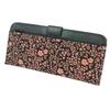 Inden Long Wallet Bundle L Thin Deerskin Black X Pink Lacquer American Blue Pattern [Indenya] 2107-51-166
