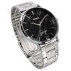Casio Мужские кварцевые часы MTP-VT01DM-1A с черным мраморным циферблатом и металлическим браслетом (За границей)