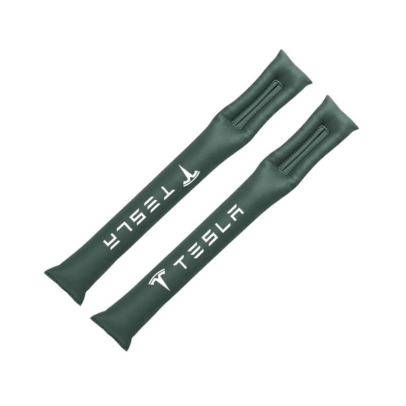 2Pcs Car Seat Gap Leak Proof Strip Cushion Side Seam Filling Plug For Tesla Model-3 Model-S Model-X Model-Y Cybertruck Roadster