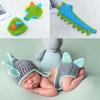 1 Set Infant Photography Clothing Cartoon Design All-matched Soft Newborn Photography Milk Cotton Suit for Birthday
