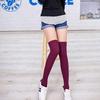 Модные колготки Высокие носки Бедра Колготки Выше колена Чулки Вязаный хлопок