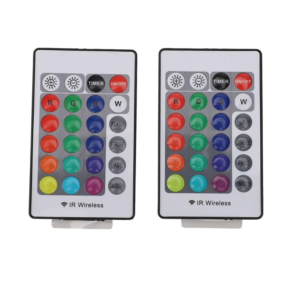 2 шт. гирлянды с дистанционным управлением, светодиодные гирлянды 16 цветов, мерцающие огни, водонепроницаемые рождественские гирлянды для использования в помещении и на открытом воздухе