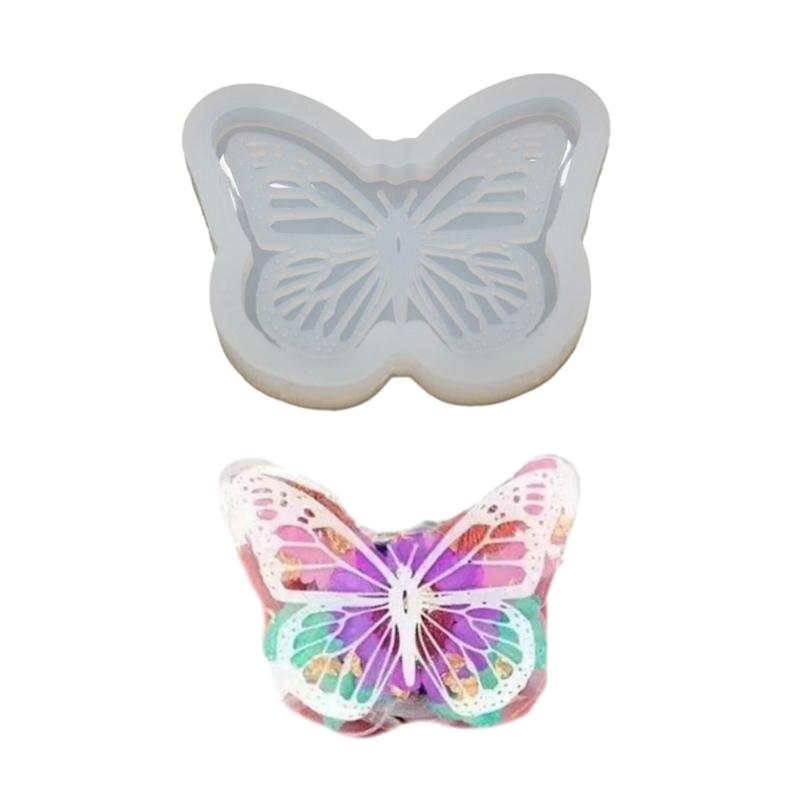 Кристалл Силиконовая форма для сережек-капель Формы для ушей в форме бабочки Силиконовые формы для изготовления ювелирных изделий и поделок