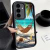 Чехол для телефона Samsung Galaxy A17 A16 A15 A14 A13 Летний пляж Море Пальма Отпуск A56 A36 A26 A55 A35 A25 A54 A34 A24 A53 A3