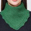 Windproof Knitting False Collar Detachable Triangle Scarf Casual Head Neck Warm Cover  Women