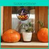 Pumpkin Halloween Witch Hat Uv Static Glass Showcase Home Decor Stickers