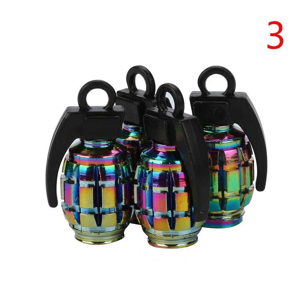 2026 Neon Lights Color Aluminum Car Tire Valve Caps General Cars Truck Air Port Cover High Quality Tire Rim Valve Wheel Stem Cap