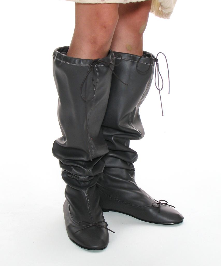 Partimento Women Ballet Slouch Long Boots_Charcoal