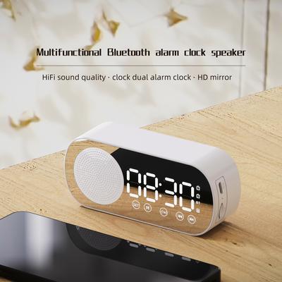 Новый беспроводной Bluetooth-динамик для вставки карты, домашний будильник, портативный мини-радио для улицы