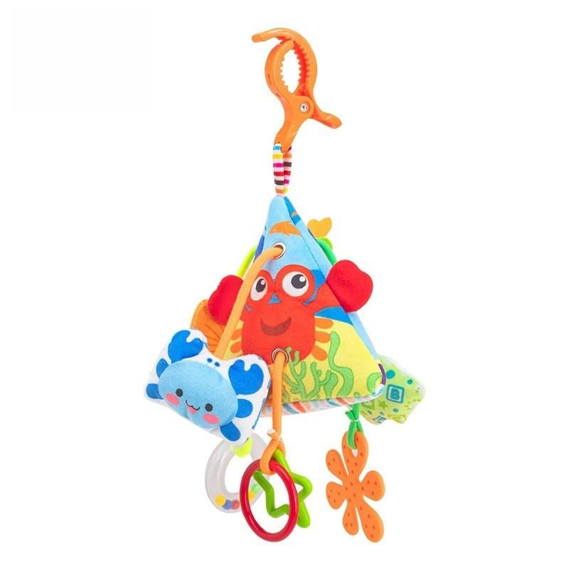 Plush Baby Grab Toy With Rope For Toddler Hand Exercise And Sensory Play
