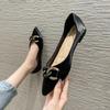 2025 Spring Single Shoes Women Flats Pointed Toe Soft Elegant Ladies Boat Shoes Brand Ballet Flats Plus Size 42 A46680