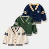 Children's Casual Sweater 2023 Fall V-neck Cardigan Sweater for Boys