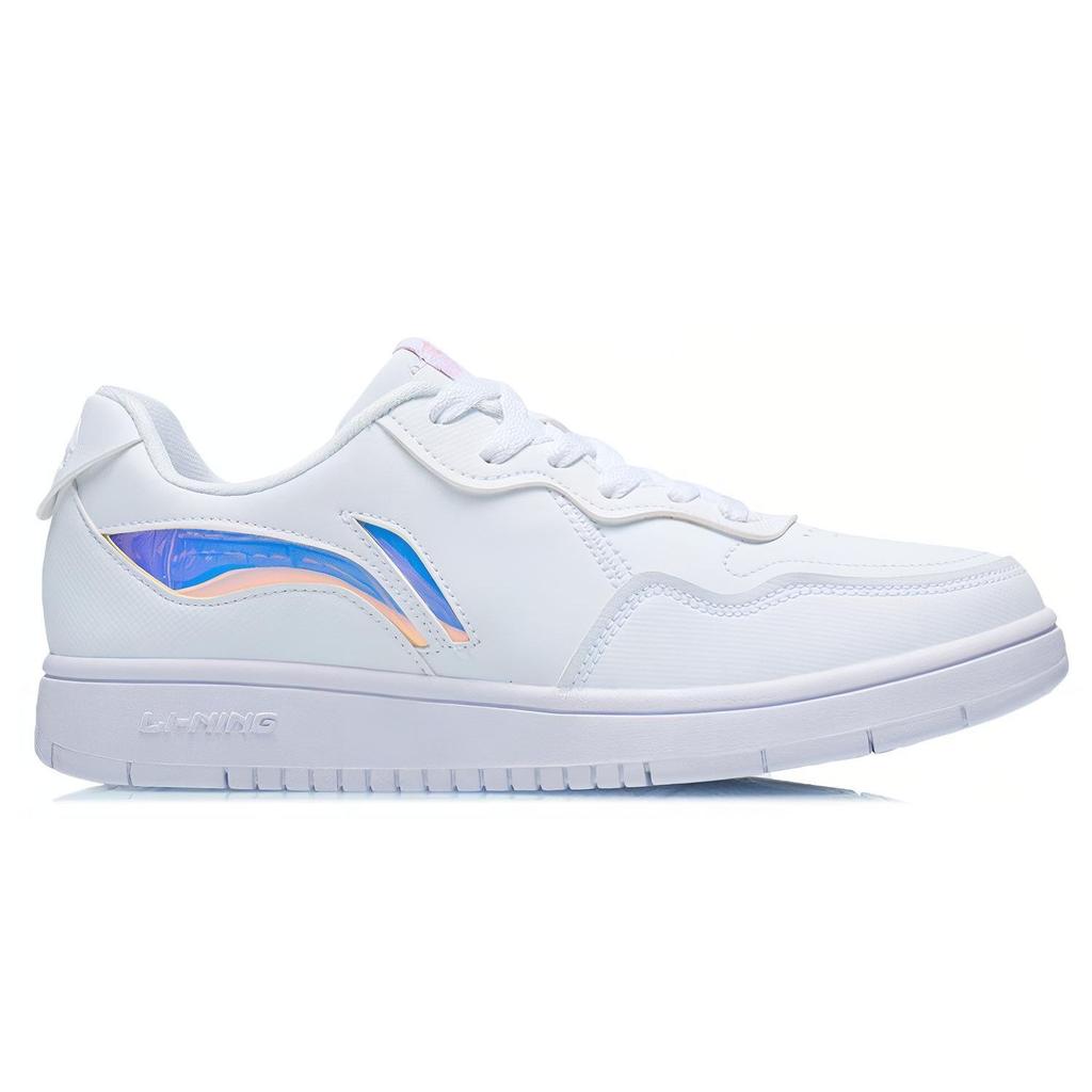 Li-Ning Comfortable Versatile Low-Top Skate Shoes Women Sneakers White AGCR318-1
