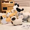 New Cartoon Cat Stuffed Pillow Stuffed Kitty Plush Toys Home Comfort Sofa Cushion Birthday Gift Cute Plushies Friend Gift