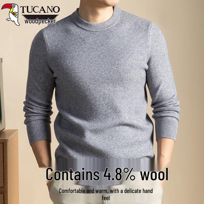 Tucano Men's Wool-Blend Casual Pullover Sweater