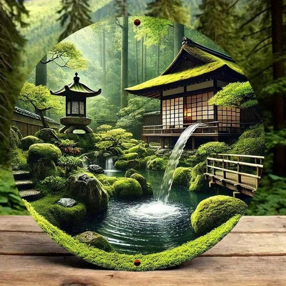 Vintage Metal Wall Basket with Artificial Apples and Checkered Linen, Farmhouse Kitchen Fruit Holder