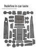 Anti-Slip Storage Mat for Toyota Sienna, Venza & GAC Trumpchi Console & Door Slots