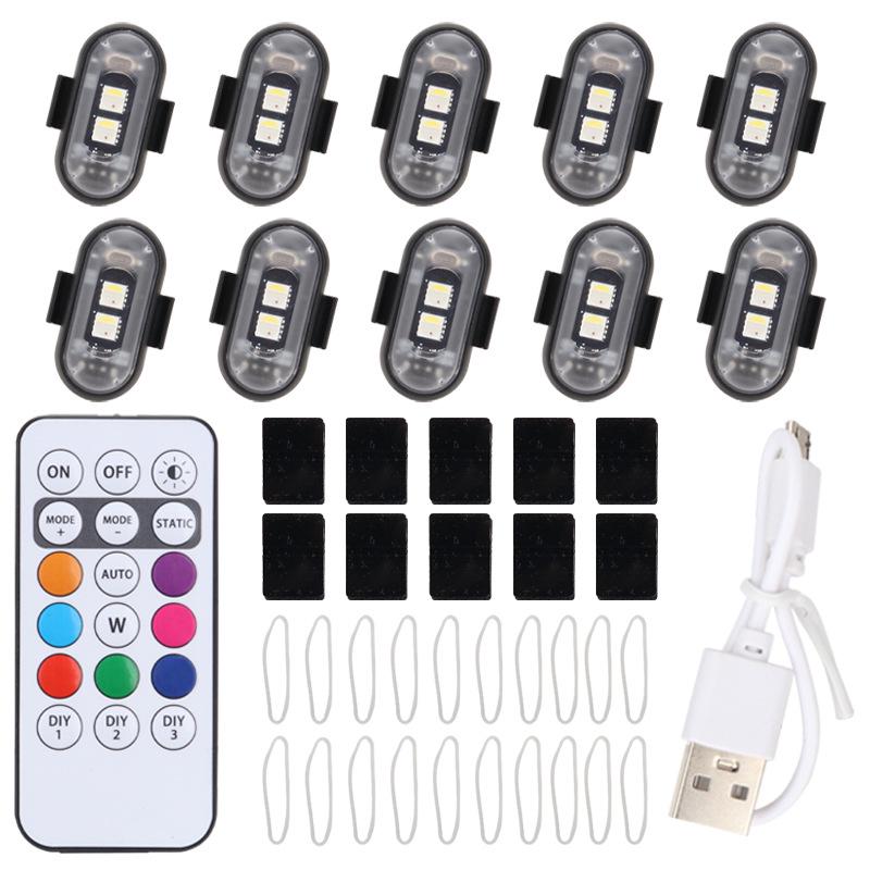 Wireless Multi-Mode 7-Color LED Strobe Light for Cars & Motorcycles