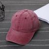 Washed Hat Made Old Baseball Cap Retro Cap Men'S Soft Top Light Plate Solid Color Women'S Outdoor Cowboy Hat