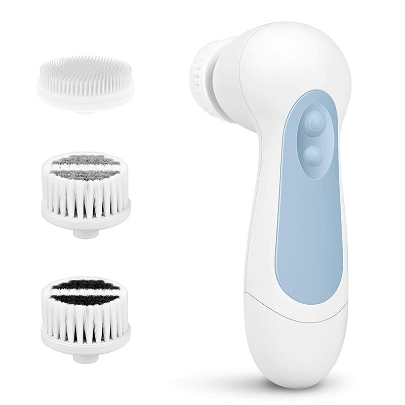2021 Best Seller Waterproof Deep Cleaning Electric Facial Scrub Brush Exfoliating Spin Facial Brush Cleanser