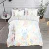 Cinnamon Dog Sanrio Twin Size Bedding Sets Duvet Cover 3-Piece Set 1 Quilt Home  Polyester Comforte Luxury Anime