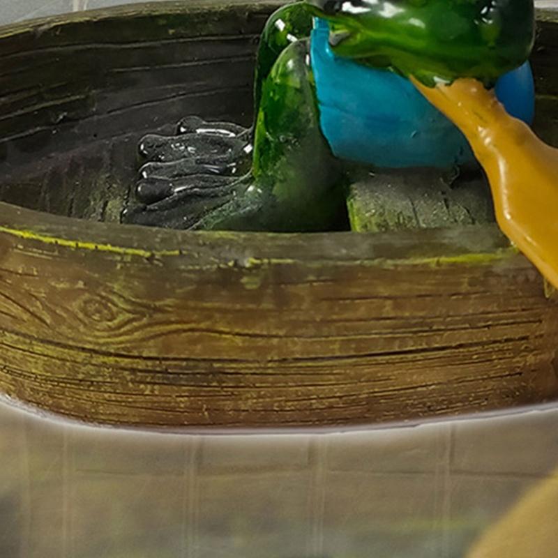 Игриво гребущие черепахи лягушки Водонепроницаемые смолы Фигурка Орнамент Для уличного пруда Патио Сада Или Домашнего Декора
