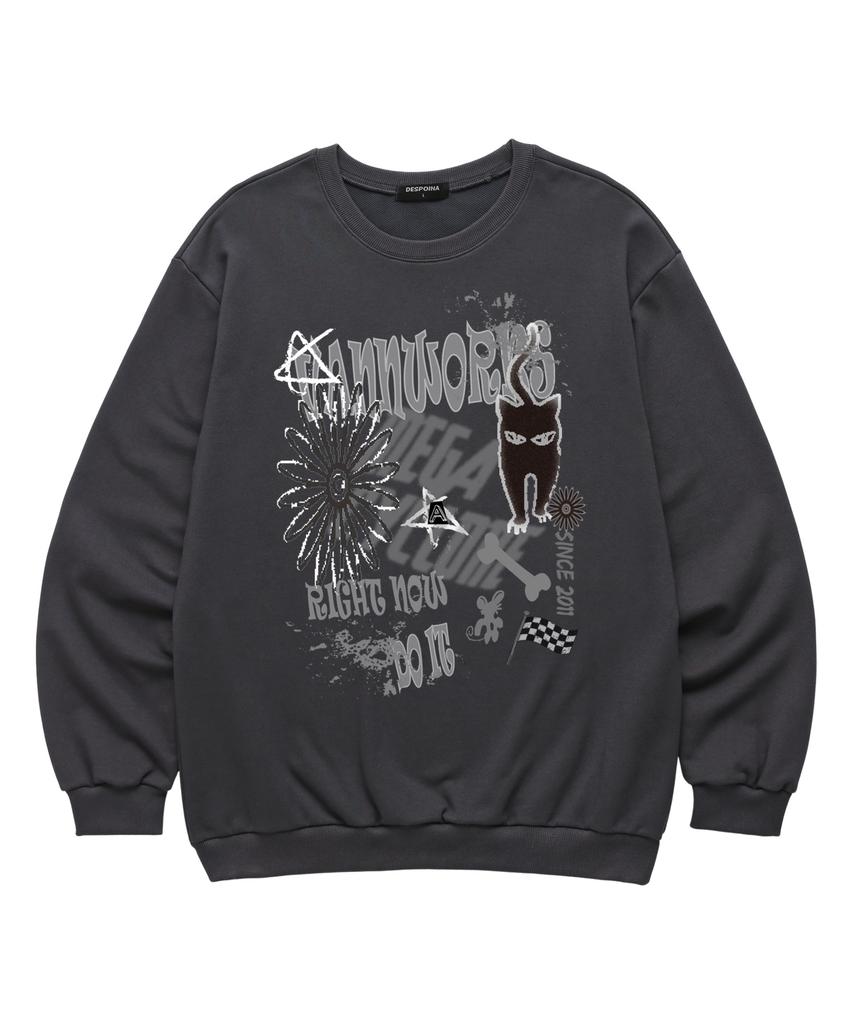 VANNWORKS [2Pack] Street Sweatshirt 4 Types (Vlsmix010) (B Type)