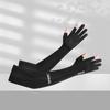 Ice silk sunscreen gloves, thin touch screen sleeves, long breathable sports, men and women outdoor driving, cycling, fishing, quick drying