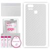 apgo Protective Skin Sticker for the Back Compatible with Asus Zenfone 3 Zoom ZE553KL Zoom S, Wrap Film, Foil, Vinyl - Pattern Transparent Carbon