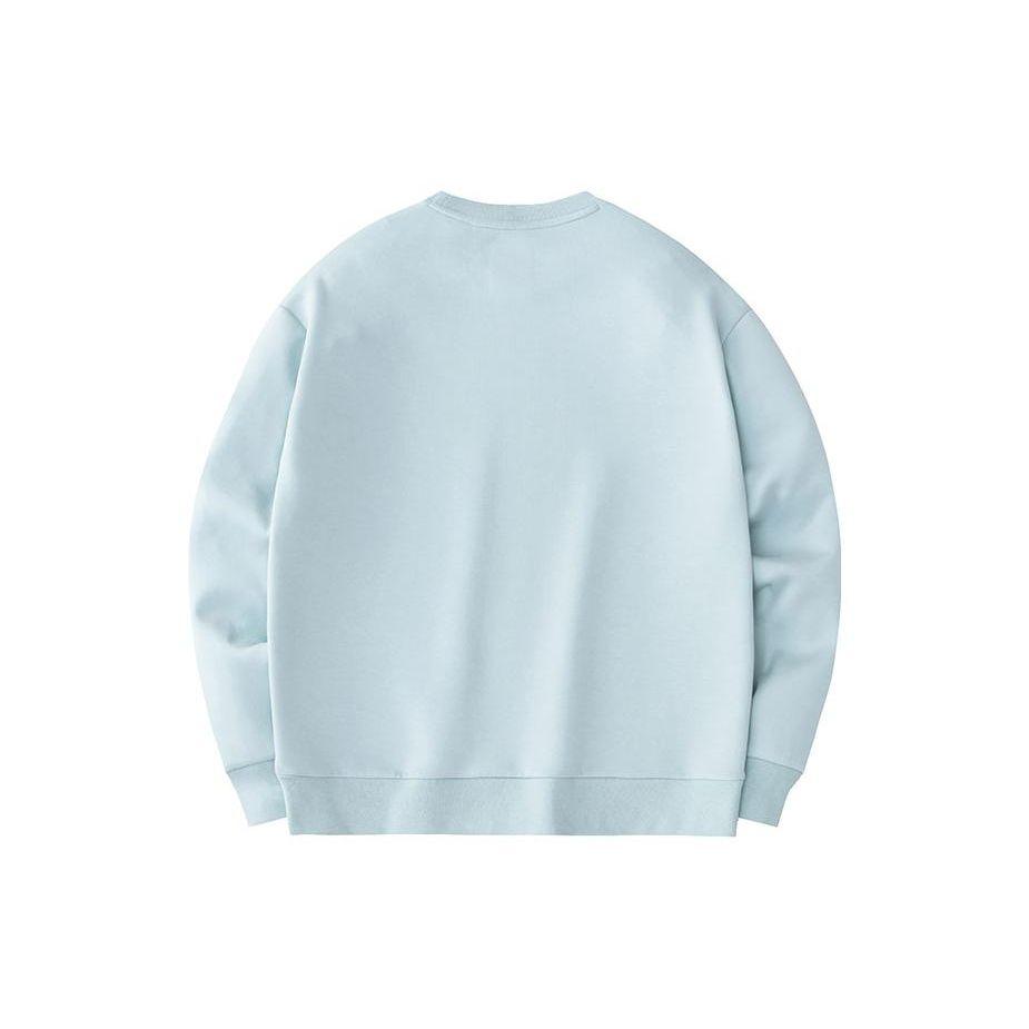 Anta Серия Training Letter Круглый вырез свитер свободный свитер женский свитшот кристально-голубой 162417732-2