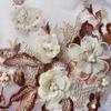 DIY Embroidered Floral Patches Sequin Embroidery Sequins Patches Lace Fabrics Applique  Wedding