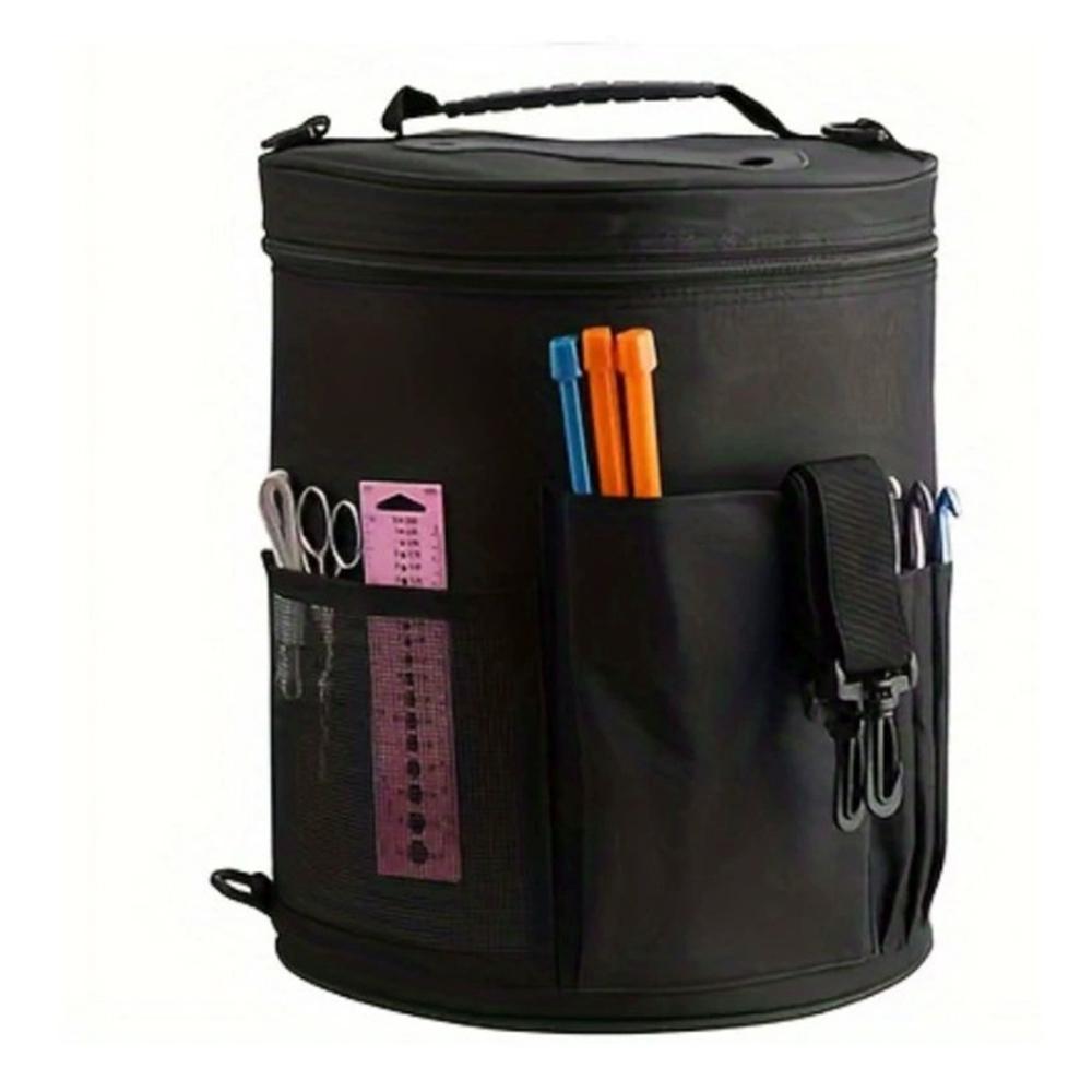 Хранение крючков и спиц Сумка для хранения вязальной пряжи Портативная сумка-тоут для любителей вязания своими руками