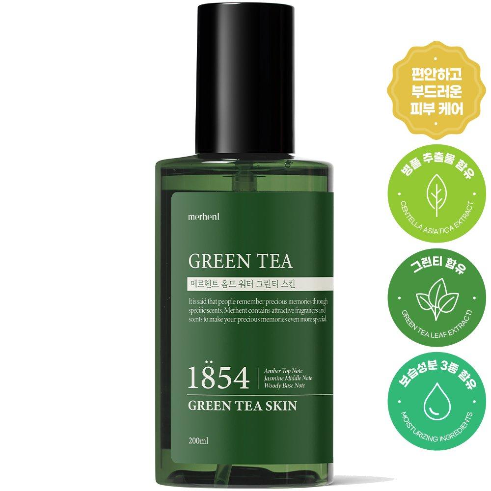 MERHENT Homme Green Tea Skin 200 мл x 1 мужской мужской большой емкости увлажняющий успокаивающий увлажняющий