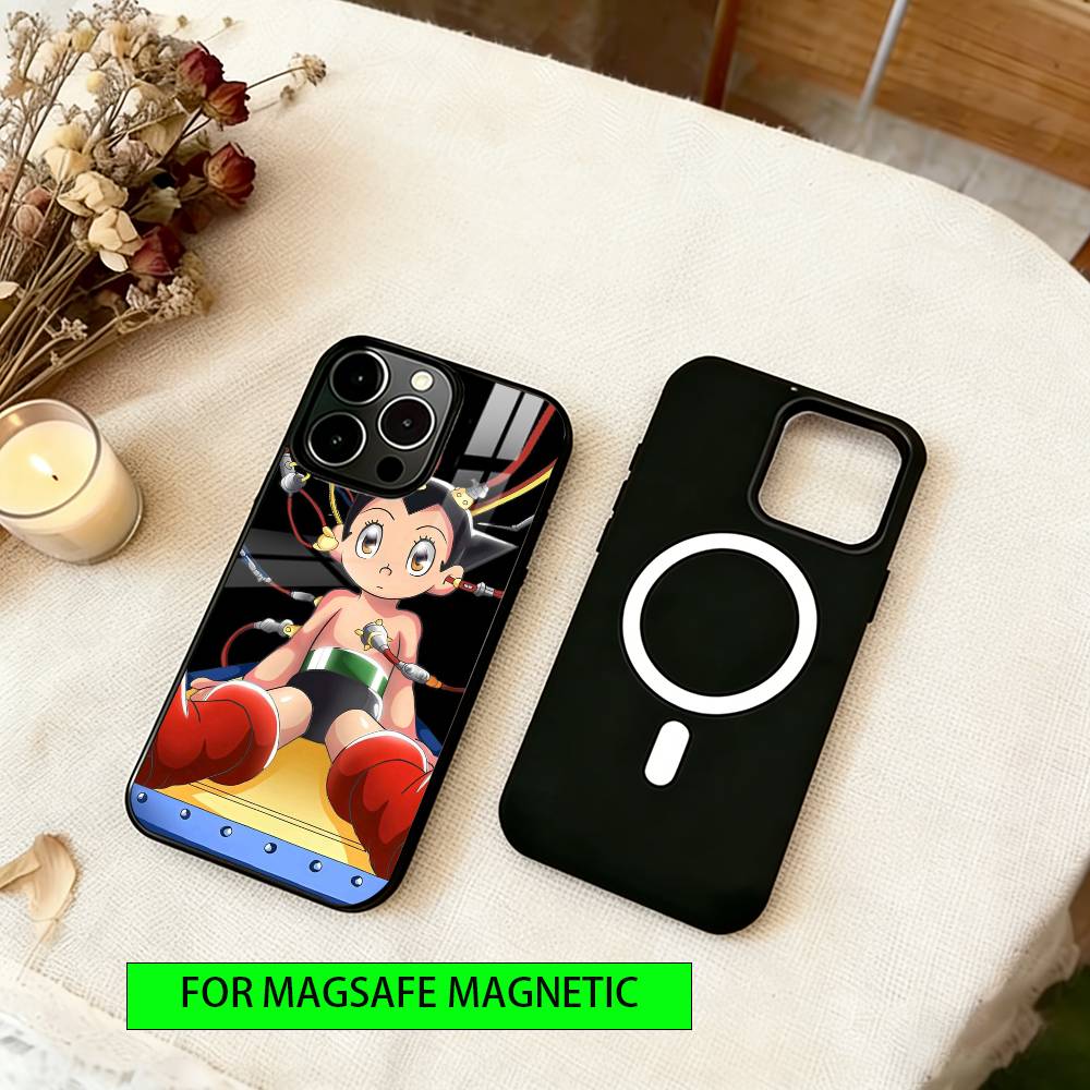 Astro Boy Phone Case Magnetic with Magsafe Wireless Charging For iPhone17,16,15,14,13,12,11 Plus,Pro