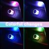 1Pcs Car USB Atmosphere Light Mini LED Neon Atmosphere Light Colorful Universal RGB Indoor Light Car Mood Decorative Light