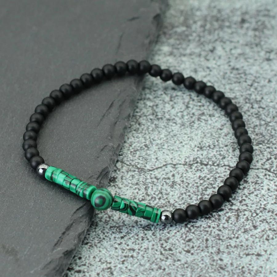 Богемский браслет из императорского камня Унисекс 4 мм Маленькие бусины Браслет из драгоценных камней Эластичный браслет из бусин Досуг Pulseira Аксессуары Joias