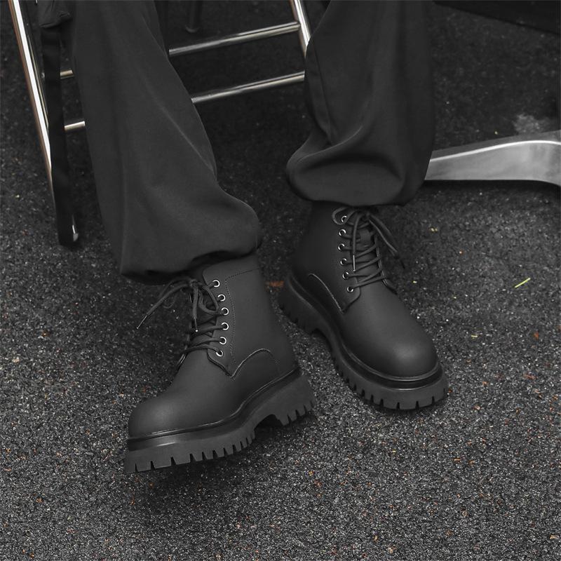 Ботинки Martin мужские осенне-зимние усиленные локомотивные ветрозащитные кожаные ботинки с большой головкой 70033-J