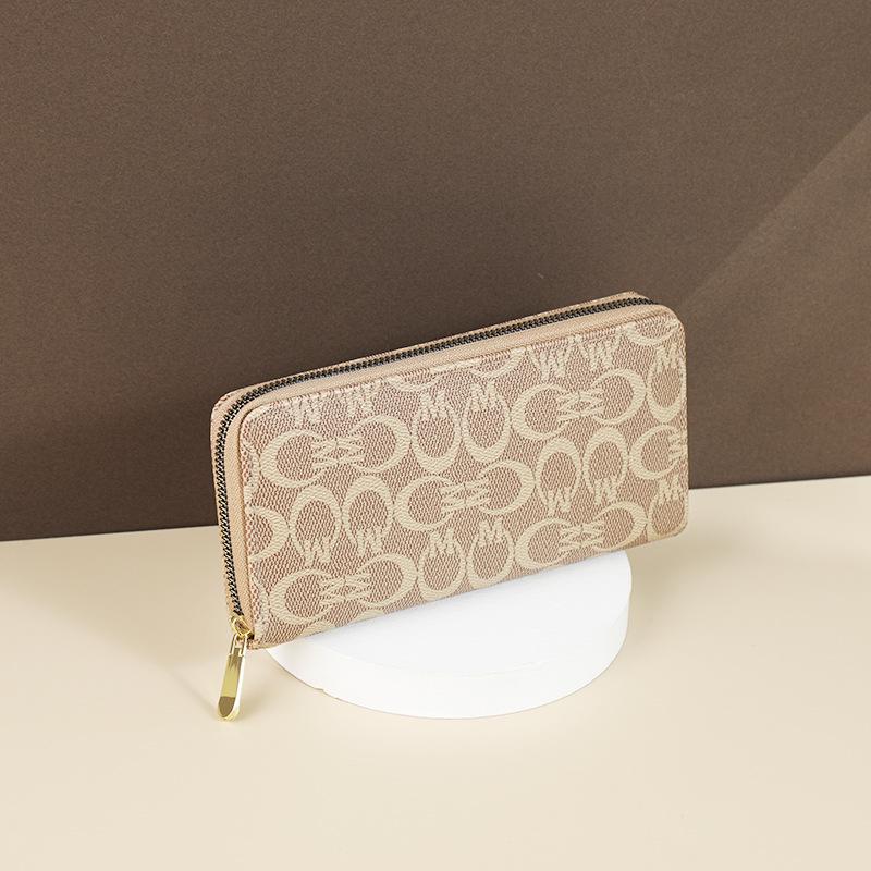 Women's Long Zipper Clutch Wallet 2022 - Korean Style, Large Capacity, Multiple Card Slots, Printed Pattern, Mobile Phone Holder