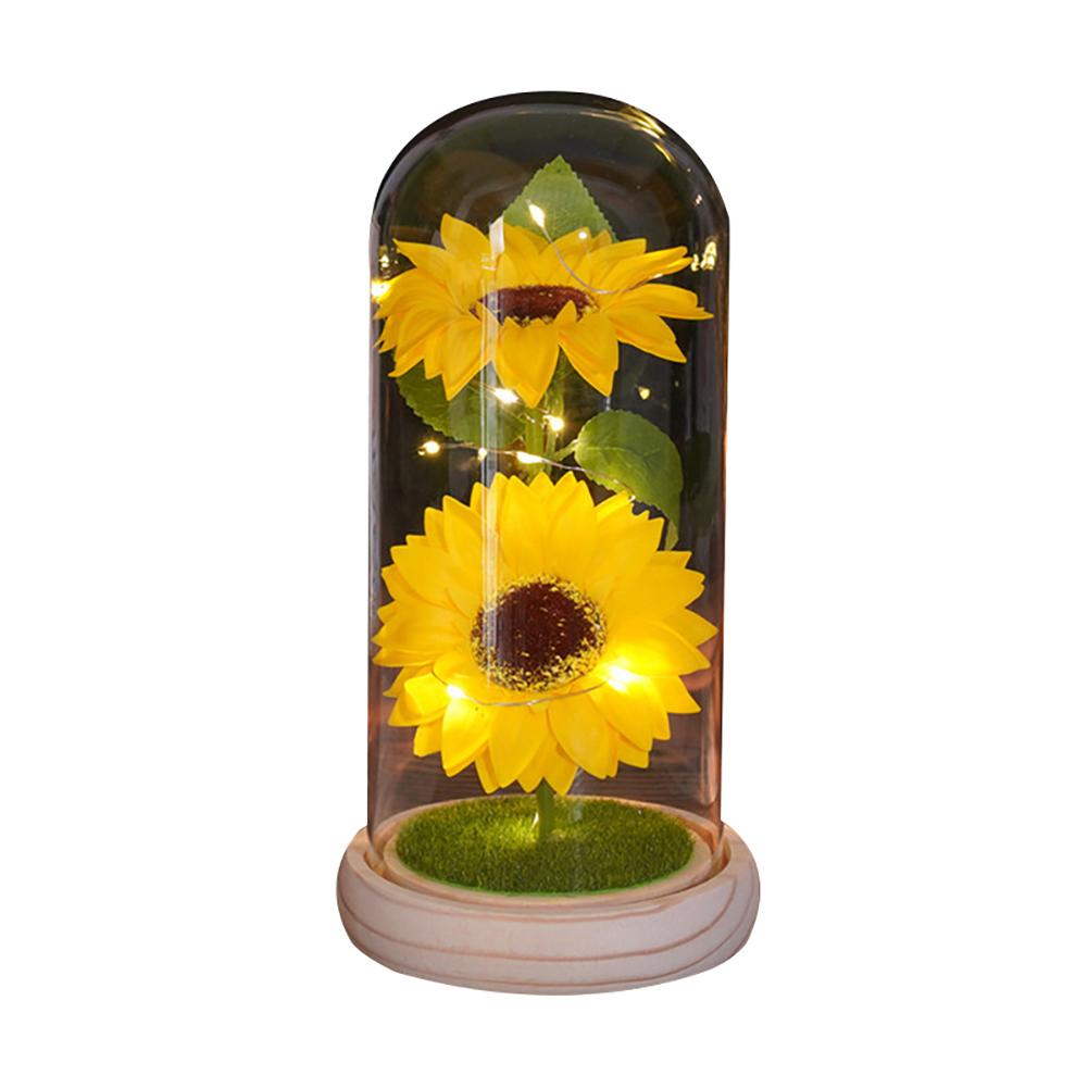 Artificial Flowers Colorful Sun Flower Gift Light Up Sun Flower Wedding Decoration