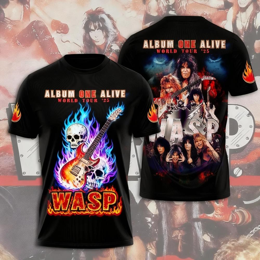 Горячие Аниме W.A.S.P Майки для Косплея Футболки 3D Печать Детские Мультяшные Футболки Летние Мужские Женские Харадзюку Короткий Рукав Y2k Топы
