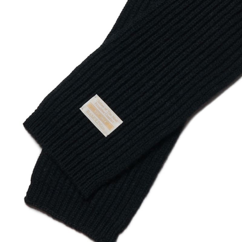 Шарф из шерстяного трикотажа Рамолин Черный