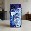 G-Genshin Impact F-Furina Чехол для телефона Для iPhone 17,16,15,14,13,12,11 Plus,Pro Max,SE4 Мягкий силиконовый Черный чехол