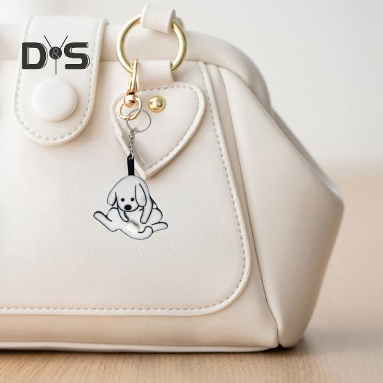 Брелок-подвеска Dog Lover Prank, забавный интерактивный дизайн, вращающийся шариковый брелок с гладким подшипником, игрушка для снятия стресса