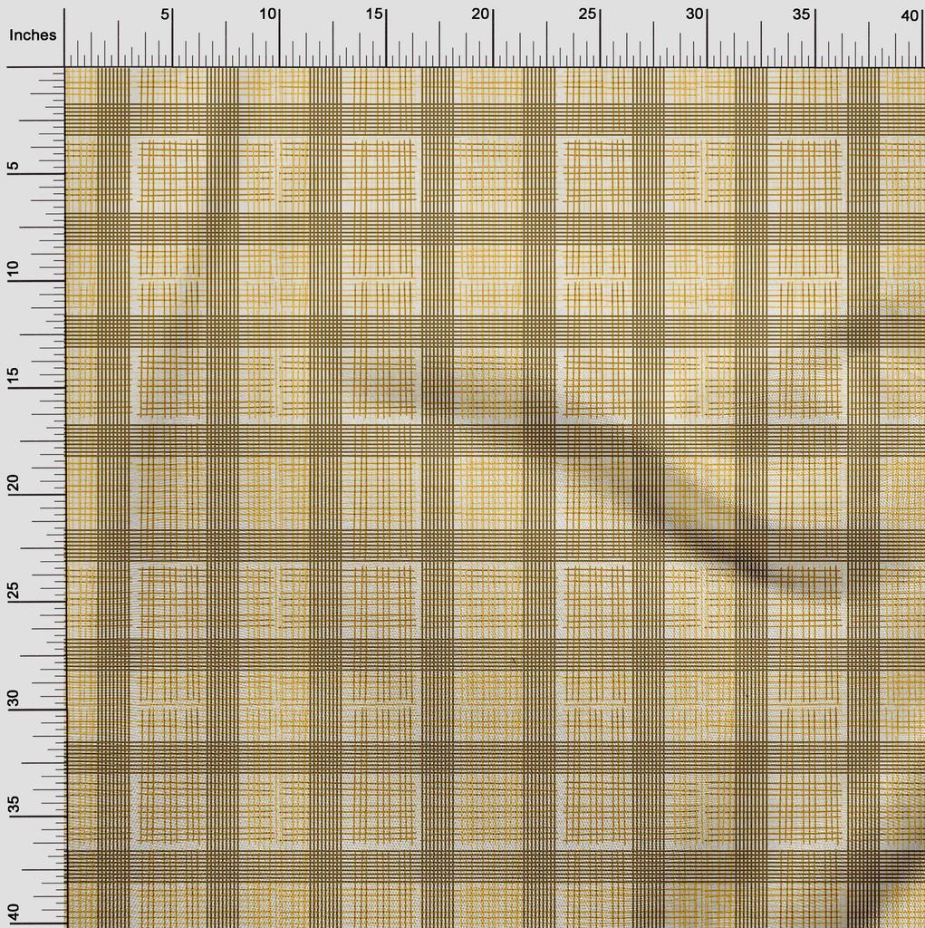 oneOone Ткань Cotton Flex Dark Mustard, швейный материал, ткань с принтом, по ярдам, 40 дюймов