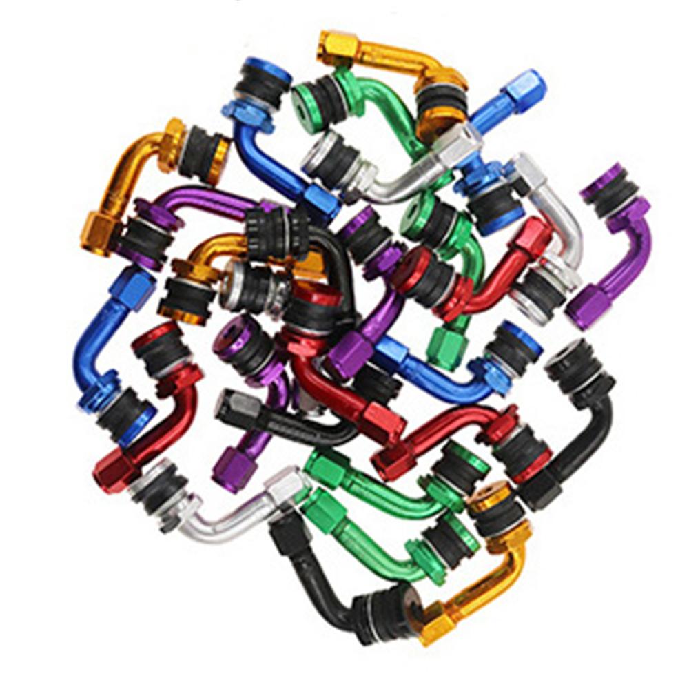 Valve Aluminum Zinc Zinc Alloy Wheel Parts 90 Degree Motorcycle Valve Stem Valves Stem Cap CNC Motorcycle Rim