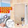 6500 Вт 3S Мгновенный Нагрев Электрический Водонагреватель Безнапорный Мгновенный Бойлер Набор для Душа в Ванной Термостат Безопасный Интеллектуальный