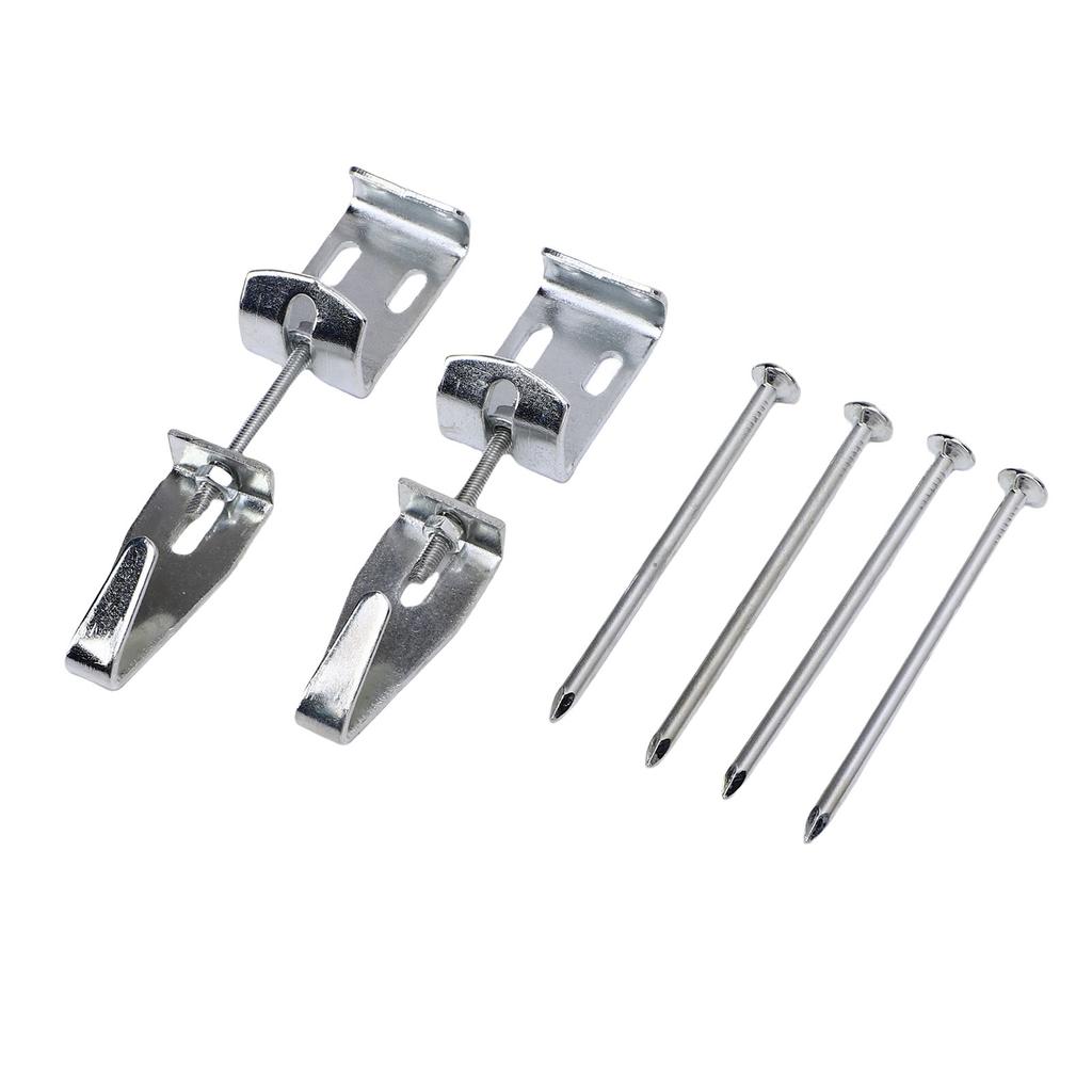 10pcs Adjustable Picture Hangers J Hooks with 20 Nails for Mirrors Pictures Art Support Up To 100 Lbs