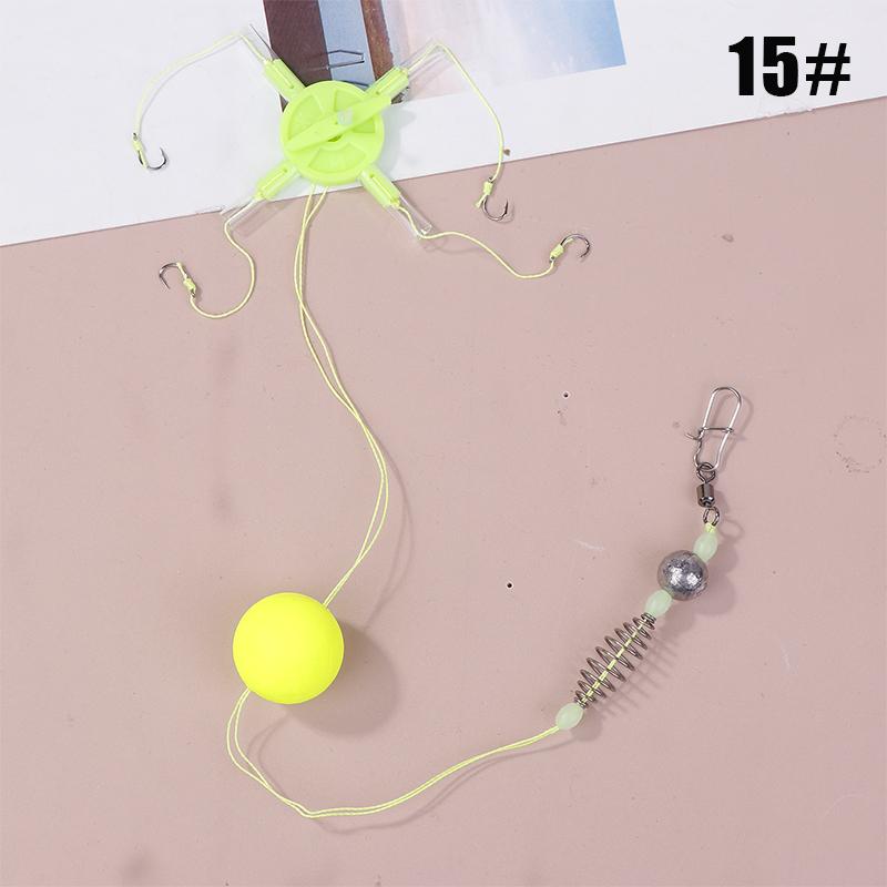 1PC Fishing Bait Cage Carbon Steel String Hook Fishing Set Anti Winding Bait Cage Float Line Group Feeder Sinker Fishing Tackle