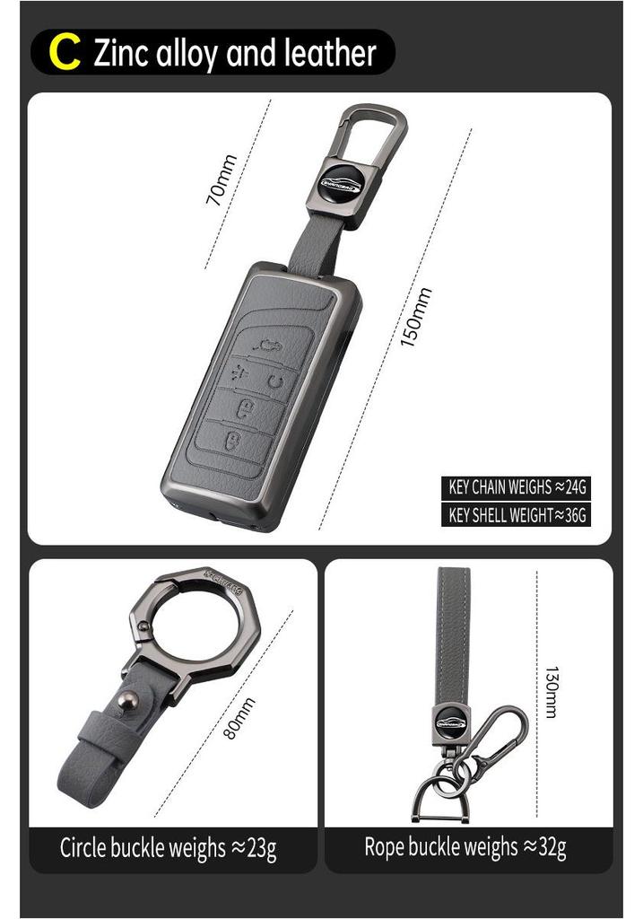 Совместимо с чехлом для ключей GAC Trumpchi M8, Shadow Leopard, GS8, AION GS4, M6 Pro, GS3 Shadow и пряжкой-защелкой E9.