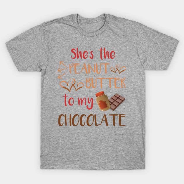 Unisex Fashion TShirt Chocolate And Peanut Butter Couples Shirt For Him Print TShirt Plus Size S-5XL T-Shirt 100%Cotton Tops O Neck Short Sleeve Tees